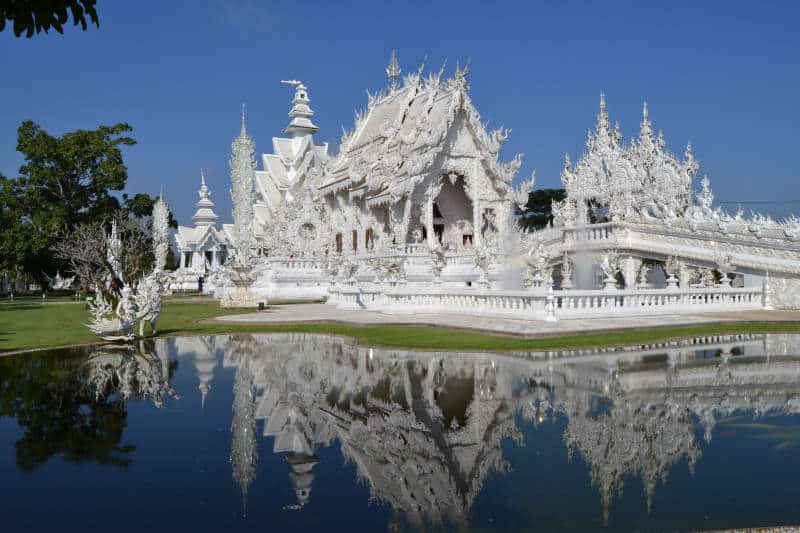 tayland beyaz tapınak, wat rong khun tapınağı, white temple