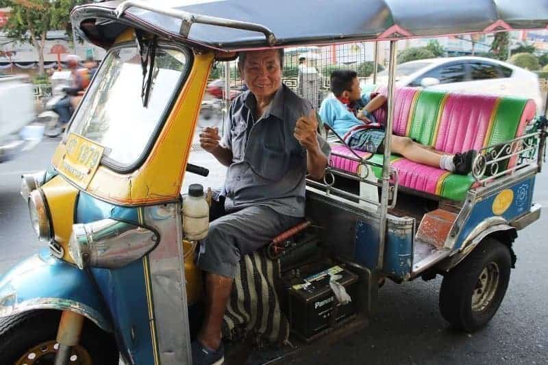 Tuk tuk tayland, gezi, ulasim