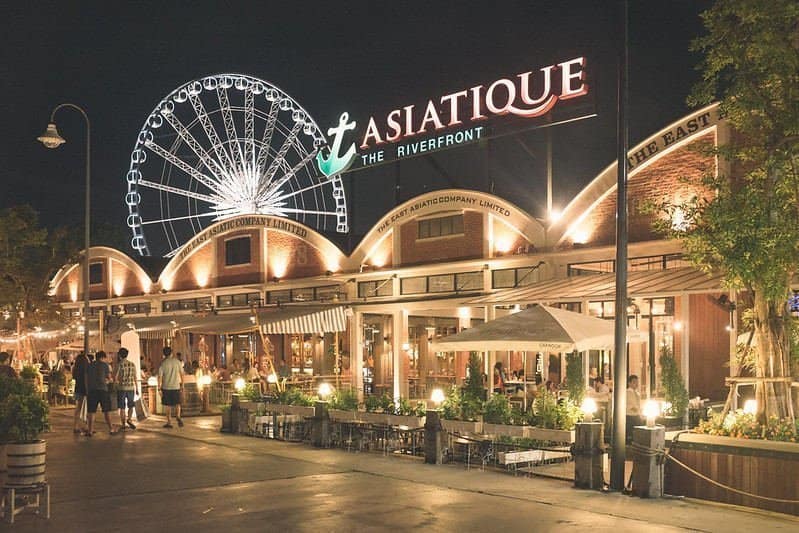 Bangkok alisveris, asiatique, nehir gezi