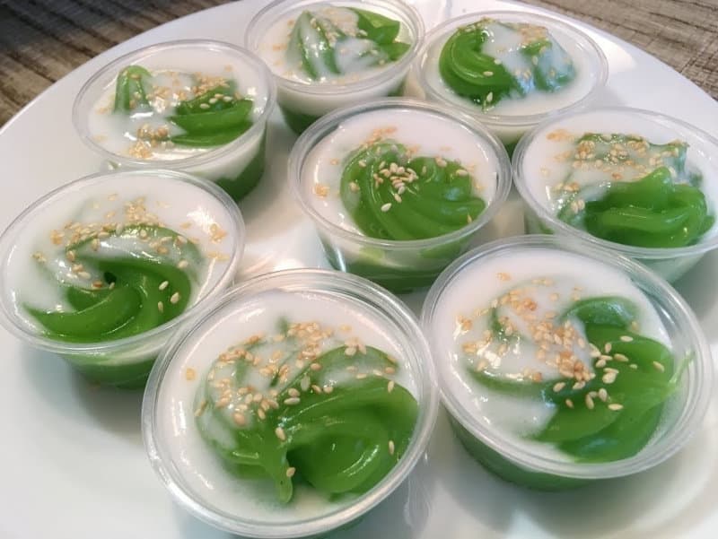 tayland tatlıları, tay gelenkesel tatlıları, hindistan cevizi sütü tatlısı