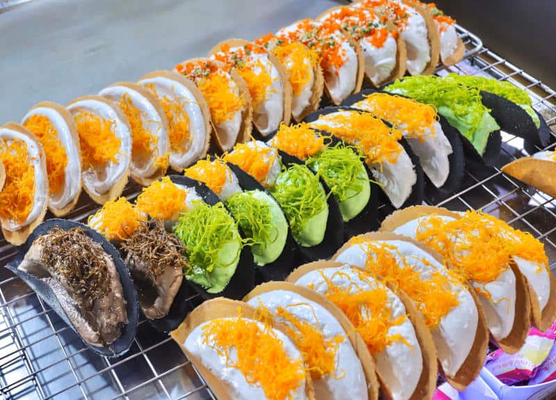 tayland tatlıları, tay tatlıları, hindistan cevizi sütü tatlısı