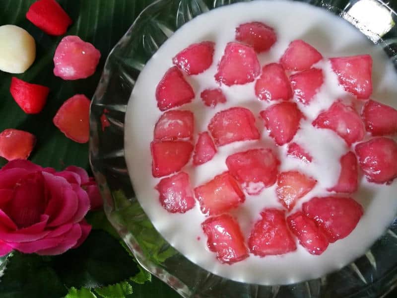 tayland tatlıları, tay tatlıları, hindistan cevizi sütü tatlısı