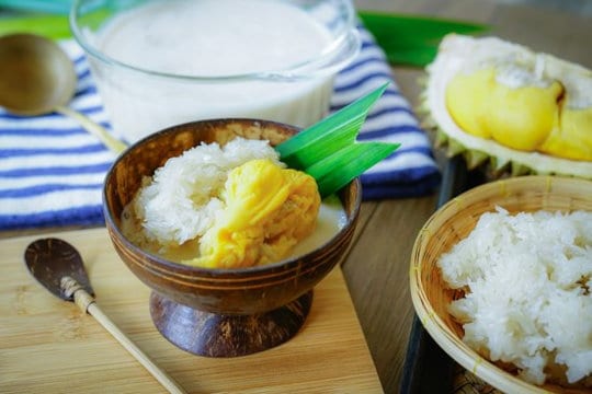 tayland tatlıları, tay tatlıları, tayland durian tatlısı