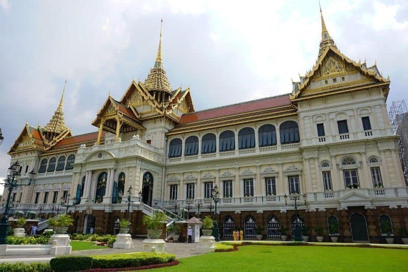 Royal palace, bangkok, tayland, tay krali