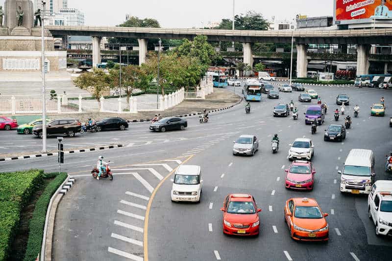 tayland araba kiralamak, bangkok trafik